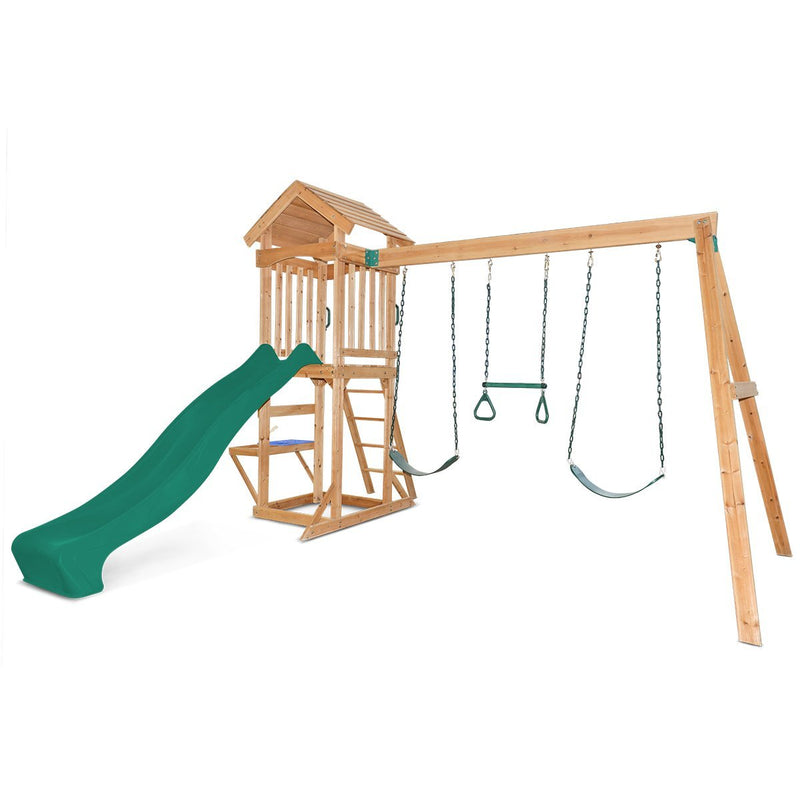 Albert Park Swing & Play Set (Green Slide) Payday Deals