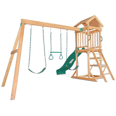 Albert Park Swing & Play Set (Green Slide) Payday Deals