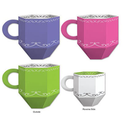 Alice In Wonderland Party Supplies Teacup Favor Boxes 3 Pack