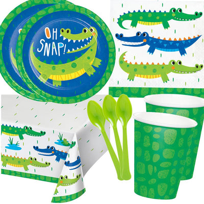 Alligator 16 Guest Deluxe Tableware Party Pack Payday Deals