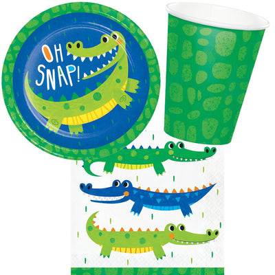 Alligator 8 Guest Large Tableware Party Pack Payday Deals