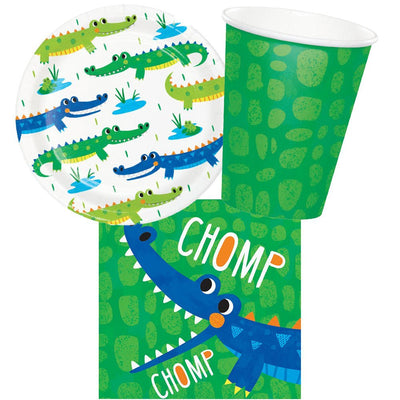 Alligator 8 Guest Small Tableware Party Pack