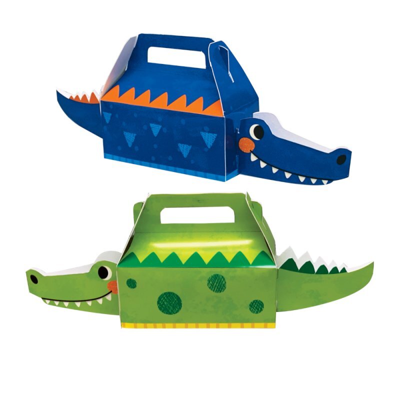 Alligator Party Loot Favour Treat Boxes 4 Pack Payday Deals