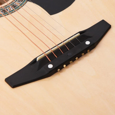 Alpha 38 Inch Wooden Acoustic Guitar Set - Natural
