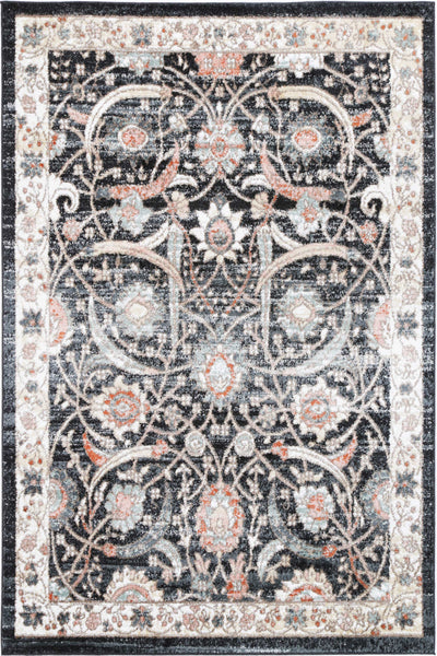 Anatolia Traditional Charcoal Cream  Rug 240x330cm Payday Deals