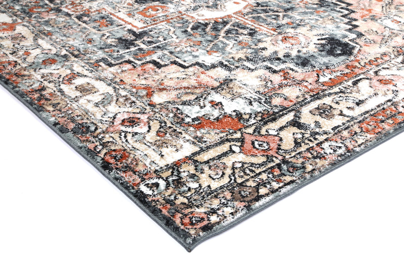Anatolia Traditional Charcoal Rug 160x230cm Payday Deals