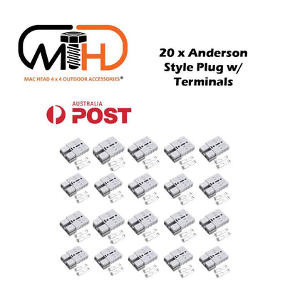 Anderson Style Plug connector 50AMP Caravan Trailer Solar 6AWG GREY