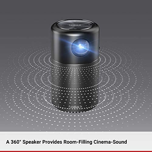 ANKER Nebula Projector Capsule the Smart Wi-Fi Mini Portable Projector with 100 ANSI Lumen 360 Speaker Payday Deals