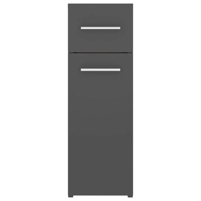 Apothecary Cabinet Grey 20x45.5x60 cm Chipboard Payday Deals