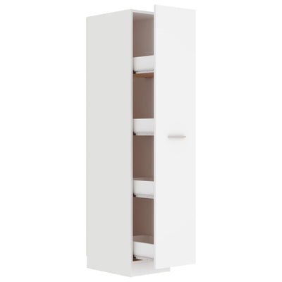 Apothecary Cabinet White 30x42.5x150 cm Engineered Wood Payday Deals