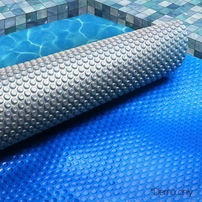 Aquabuddy 10.5x4.2M Swimming Pool Cover 400 Micron Solar Isothermal Blanket Payday Deals