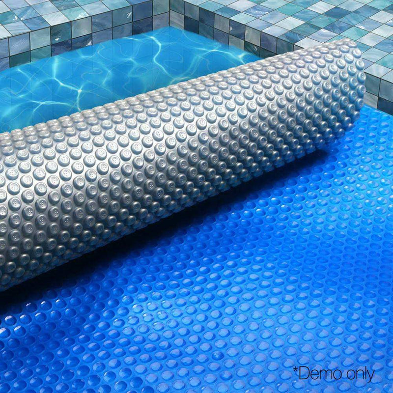 Aquabuddy 10.5x4.2M Swimming Pool Cover 400 Micron Solar Isothermal Blanket Payday Deals
