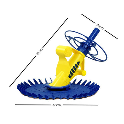 Aquabuddy Pool Cleaner Swimming Cleaning Automatic Floor Climb Wall Yellow And Blue