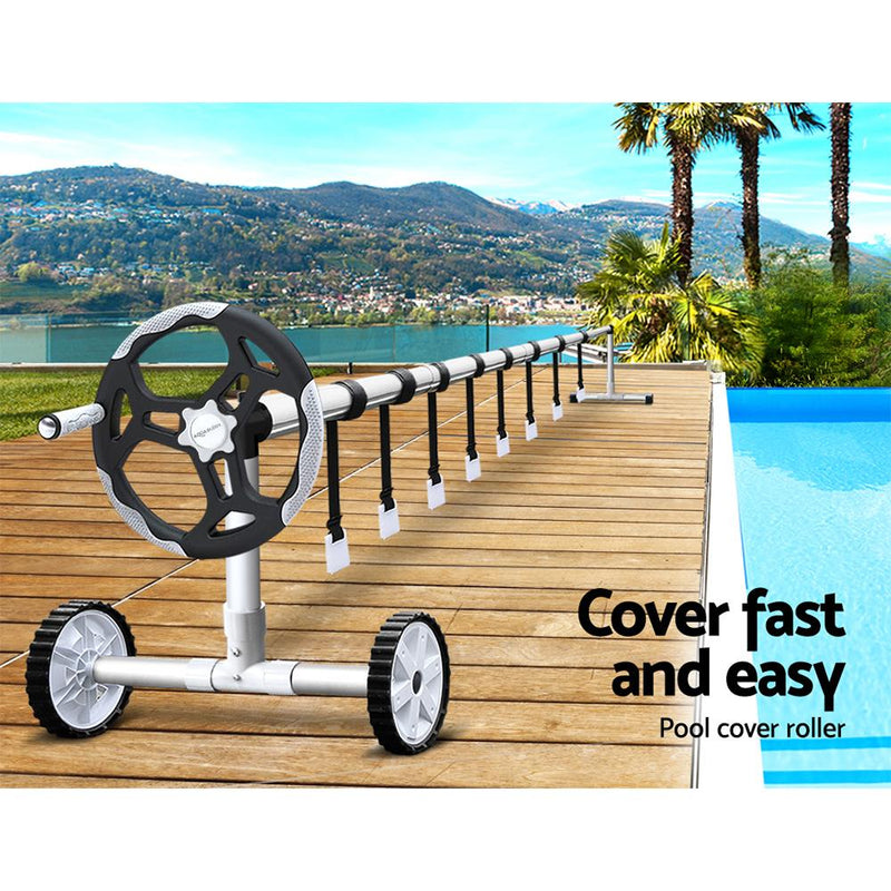 Aquabuddy Swimming Pool Cover Roller Reel Adjustable Solar Thermal Blanket Payday Deals