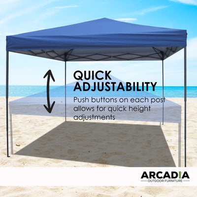 Arcadia Furniture 3 Metre Outdoor Gazebo Tent - Navy Payday Deals