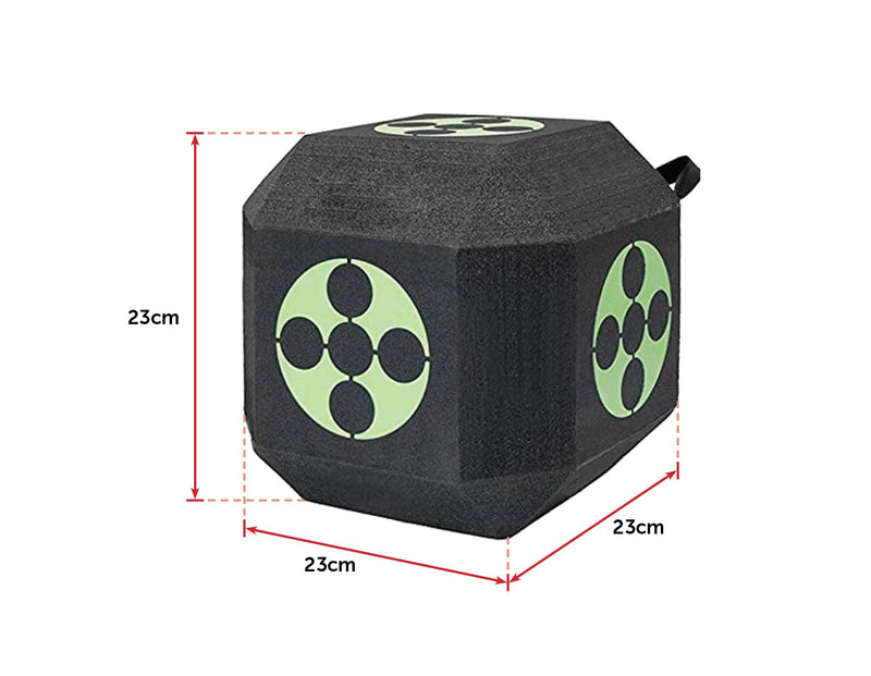 Archery 3D Dice Target Cube Reusable 18 Sides 23CM Self Healing XPE Foam Target Payday Deals