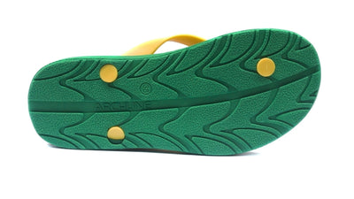 ARCHLINE Flip Flops Orthotic Thongs Arch Support Shoes Footwear - Green/Gold - EUR 36 Payday Deals