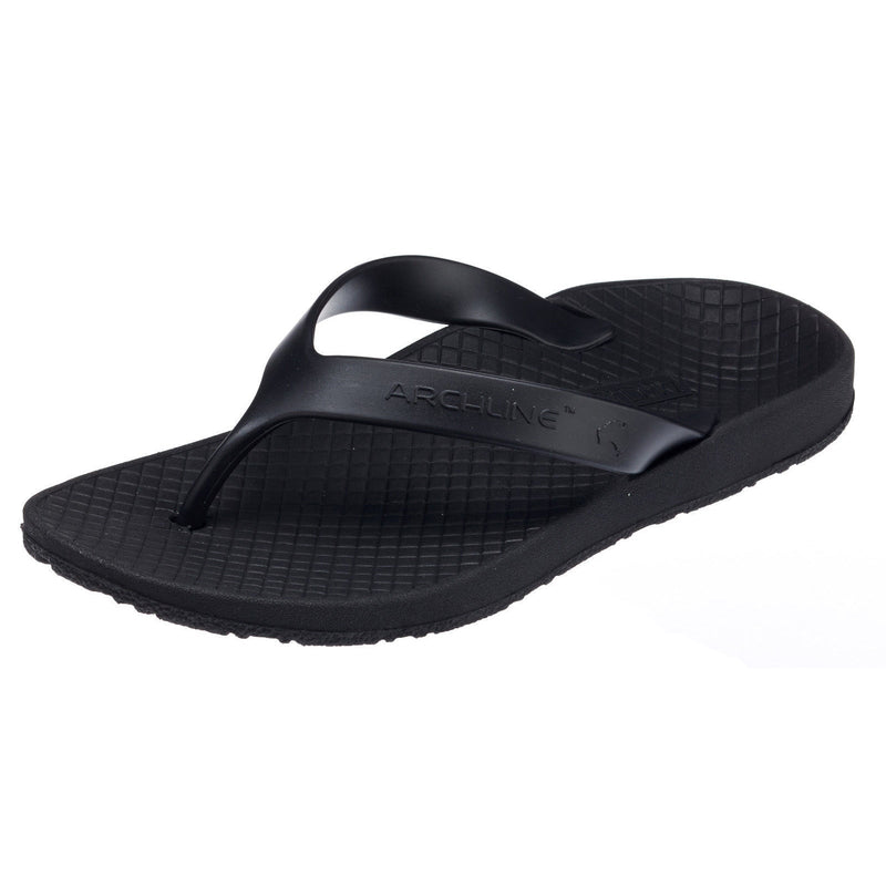 ARCHLINE Orthotic Thongs Arch Support Shoes Footwear Flip Flops Orthopedic - Black/Black - EUR 37 Payday Deals