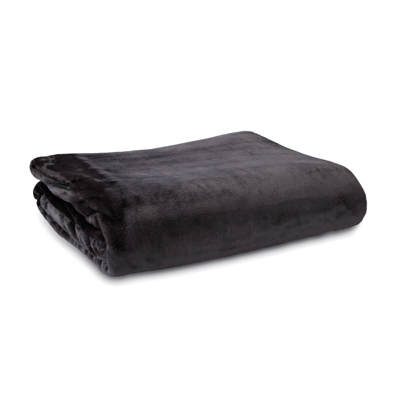 Ardor Lucia Luxury Push Blanket Charcoal Double Payday Deals