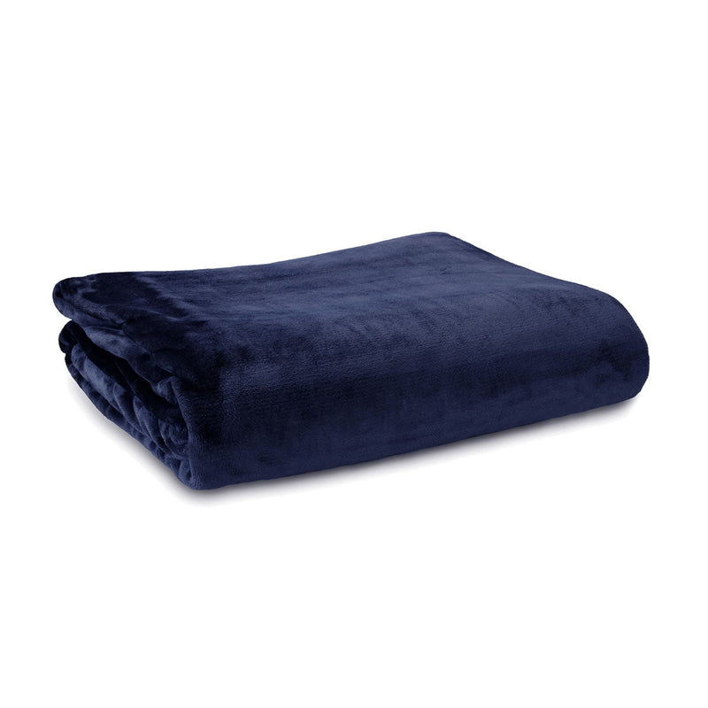 Ardor Lucia Luxury Push Blanket Navy Double Payday Deals