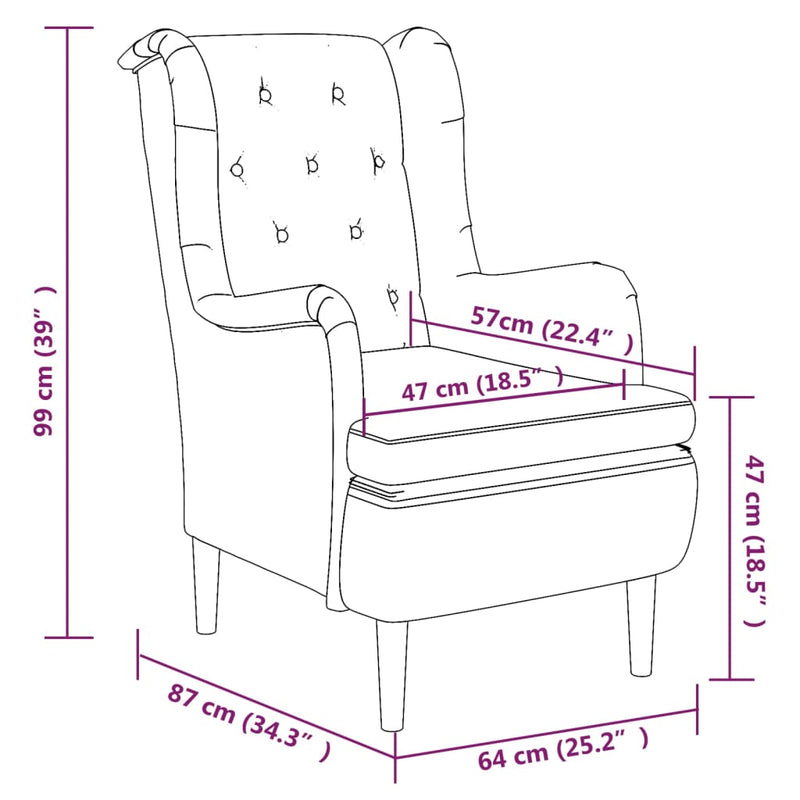 Armchair with Stool Black Fabric Payday Deals