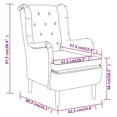 Armchair with Stool Dark Grey Fabric Payday Deals