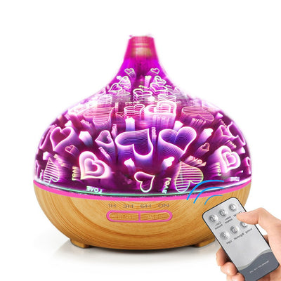 Aroma Diffuser Aromatherapy Ultrasonic Humidifier Essential Oil Purifier Heart