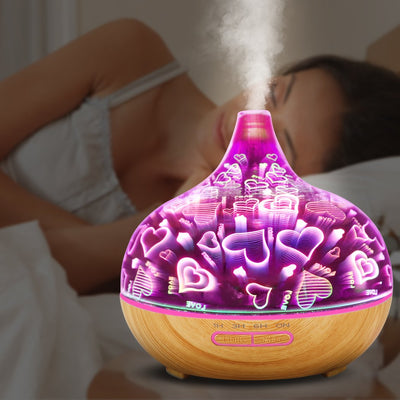 Aroma Diffuser Aromatherapy Ultrasonic Humidifier Essential Oil Purifier Heart