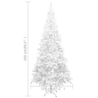 Artificial Christmas Tree L 240 cm White Payday Deals