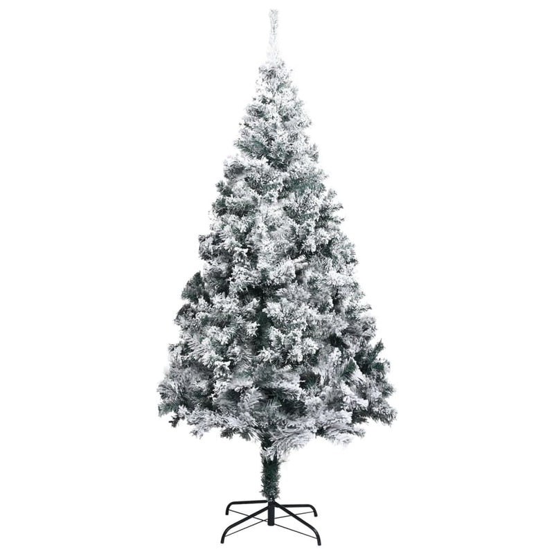 Artificial Christmas Tree LEDs&Ball Set&Flocked Snow Green 300 cm Payday Deals