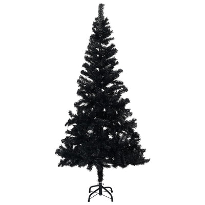 Artificial Christmas Tree with LEDs&Ball Set Black 210 cm PVC Payday Deals