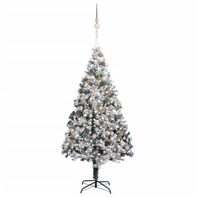 Artificial Christmas Tree with LEDs&Ball Set Green 240 cm PVC Payday Deals