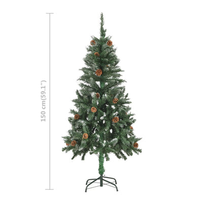 Artificial Christmas Tree with LEDs&Ball Set&Pine Cones 150 cm Payday Deals