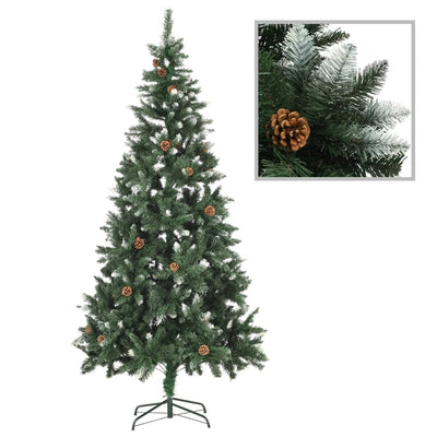 Artificial Christmas Tree with LEDs&Ball Set Pine Cones 210 cm Payday Deals