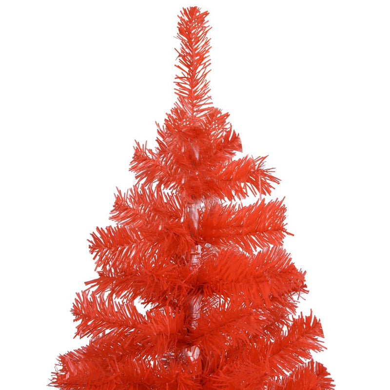 Artificial Christmas Tree with LEDs&Ball Set Red 150 cm PVC Payday Deals