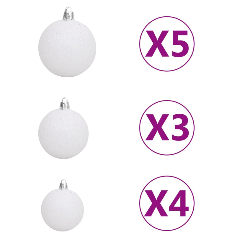 Artificial Christmas Tree with LEDs&Ball Set Red 150 cm PVC Payday Deals