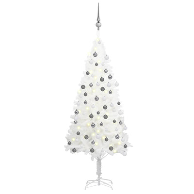 Artificial Christmas Tree with LEDs&Ball Set White 120 cm Payday Deals