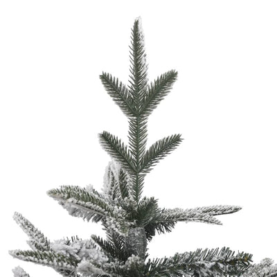 Artificial Christmas Tree with LEDs&Flocked Snow 210 cm PVC&PE Payday Deals