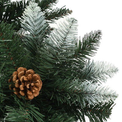 Artificial Christmas Tree with Pine Cones and White Glitter 180 cm Payday Deals