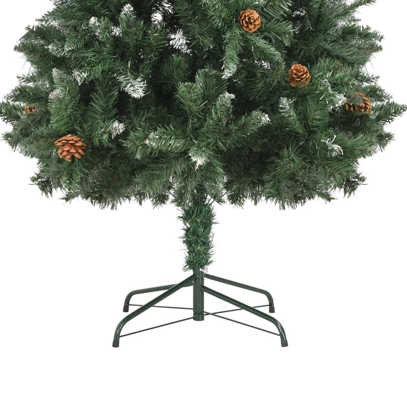 Artificial Christmas Tree with Pine Cones and White Glitter 180 cm Payday Deals