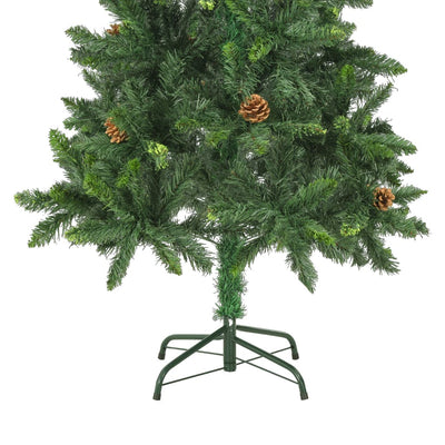 Artificial Christmas Tree with Pine Cones Green 150 cm Payday Deals