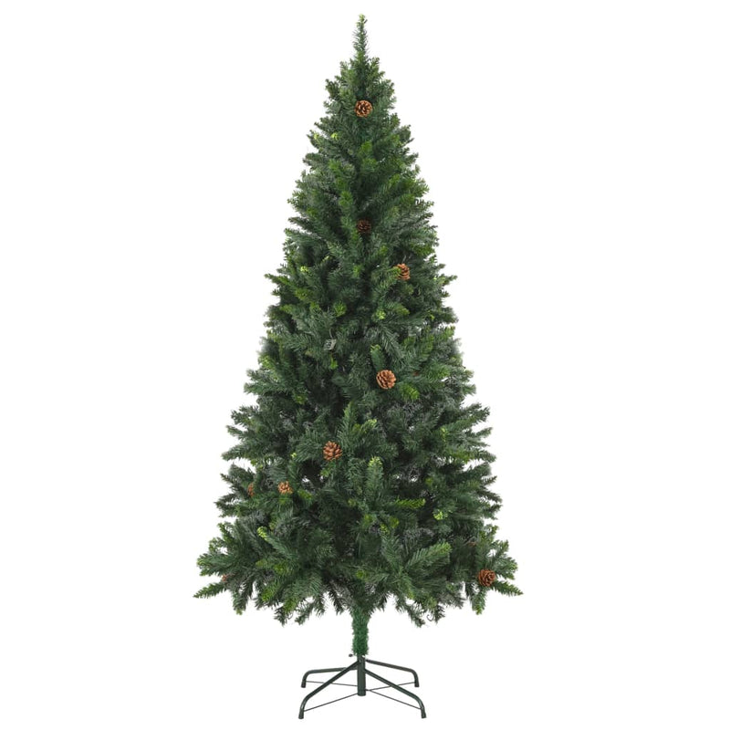 Artificial Christmas Tree with Pine Cones Green 180 cm Payday Deals