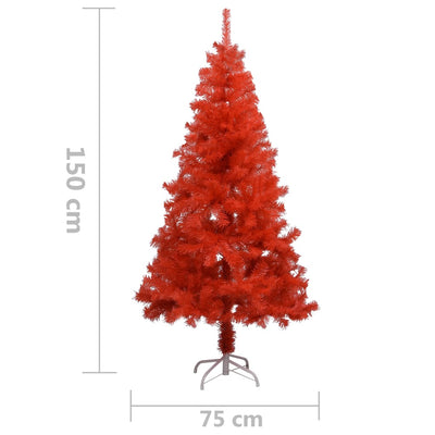 Artificial Christmas Tree with Stand Red 150 cm PVC Payday Deals
