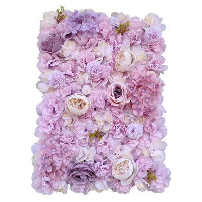 Artificial Flower Wall Backdrop Panel 40cm X 60cm Faux Pink Flowers