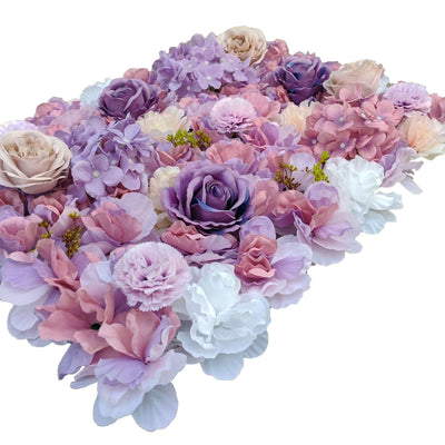 Artificial Flower Wall Backdrop Panel 40cm X 60cm Mixed Pink & White Flowers Payday Deals