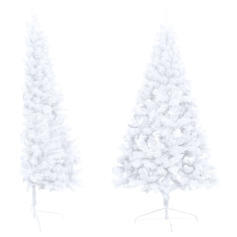 Artificial Half Christmas Tree with LEDs&Ball Set White 120 cm Payday Deals