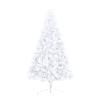 Artificial Half Christmas Tree with LEDs&Ball Set White 120 cm Payday Deals