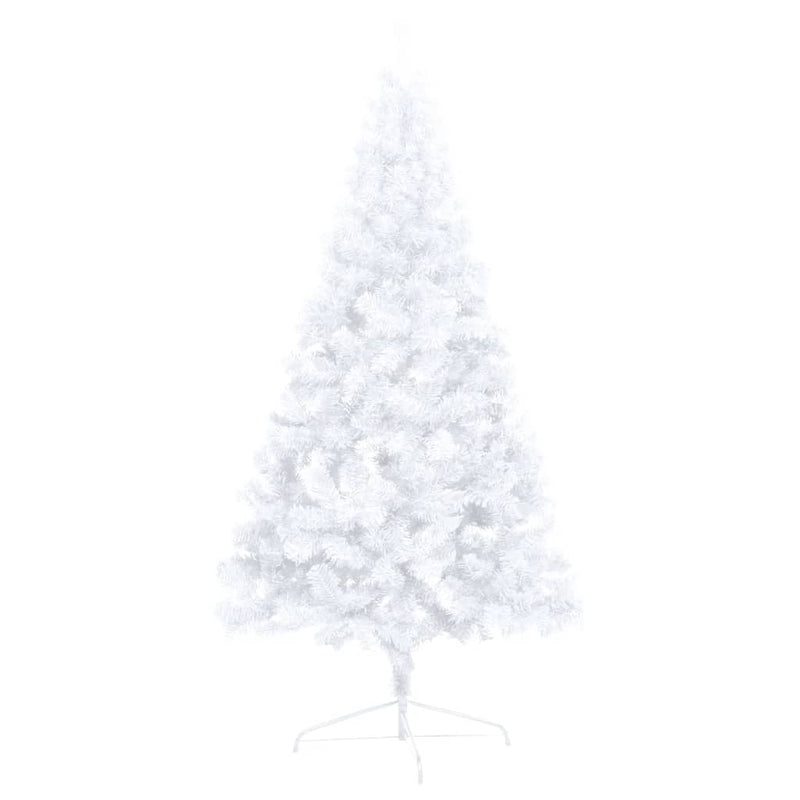 Artificial Half Christmas Tree with LEDs&Ball Set White 150 cm Payday Deals