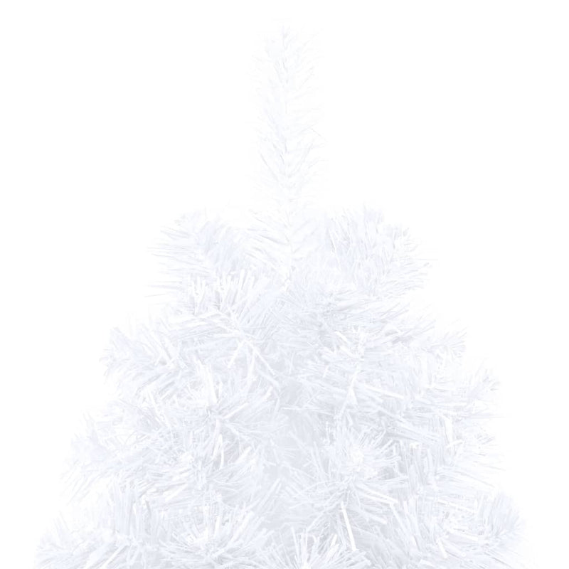 Artificial Half Christmas Tree with LEDs&Ball Set White 150 cm Payday Deals