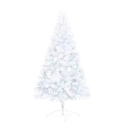 Artificial Half Christmas Tree with LEDs&Ball Set White 180 cm Payday Deals